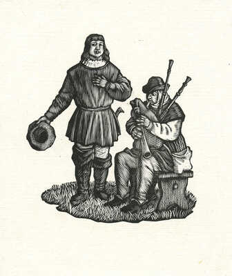 Бургункер Евгений Осипович. Подборка из девяти иллюстраций к изданиям: 